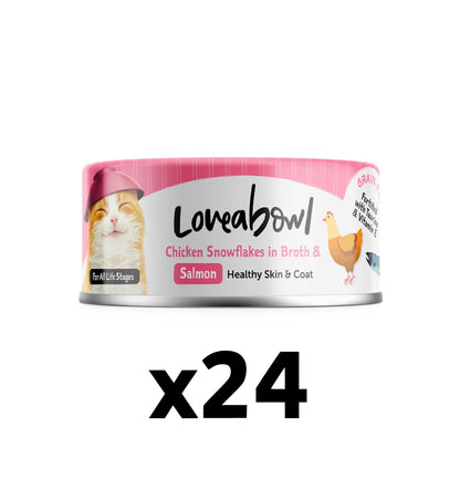 Loveabowl | 亮毛嫩雞三文魚貓罐頭 70g - SugarPet