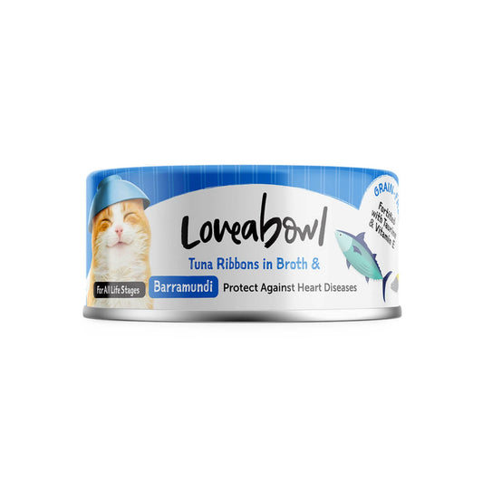 Loveabowl | 護心吞拿魚鱸魚貓罐頭 70g - SugarPet