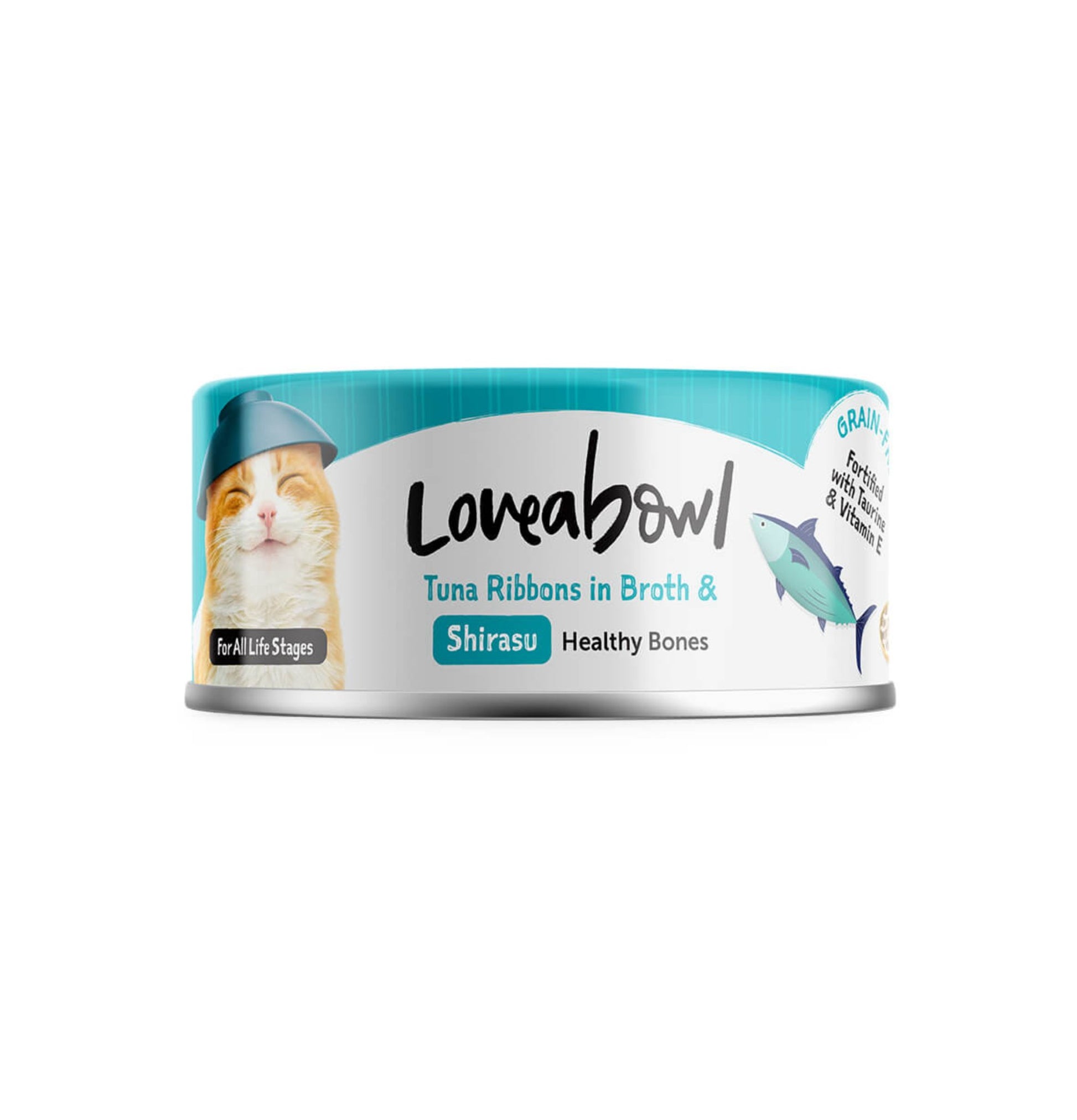 Loveabowl | 壯骨吞拿魚白飯魚貓罐頭 70g - SugarPet