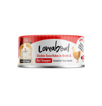 Loveabowl | 健腸嫩雞紅鯛魚貓罐頭 70g - SugarPet