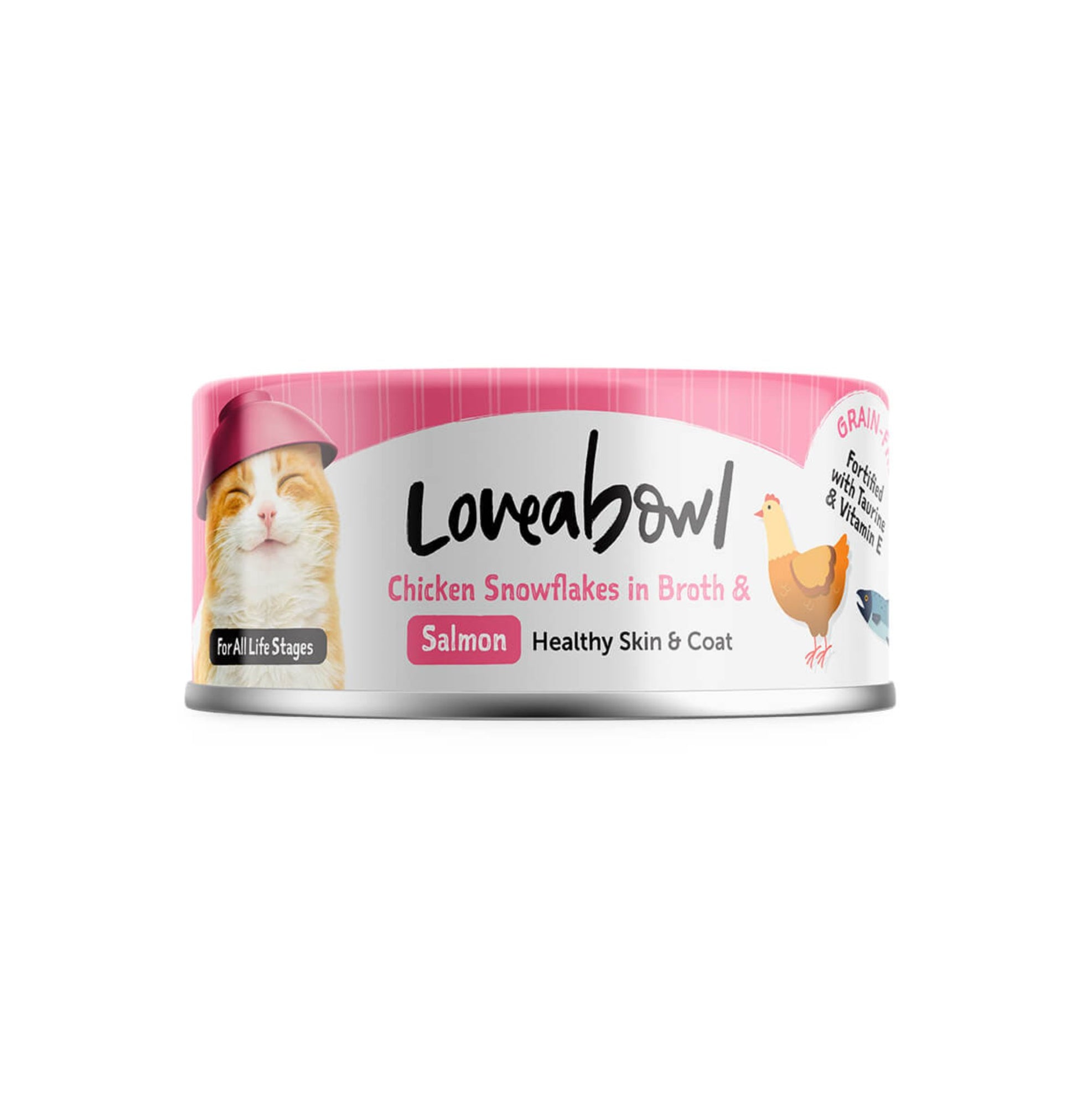 Loveabowl | 亮毛嫩雞三文魚貓罐頭 70g - SugarPet