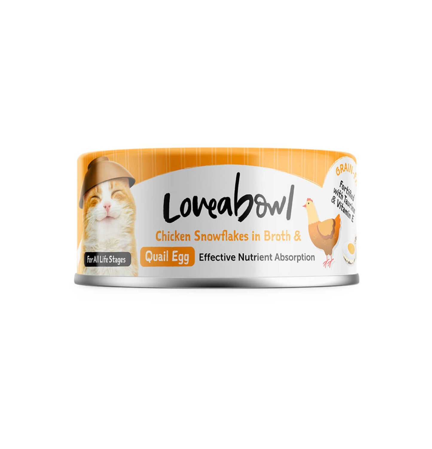 Loveabowl | 有營嫩雞鵪鶉蛋貓罐頭 70g - SugarPet