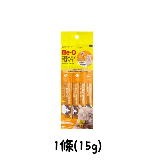 Me - O | 肉泥條貓小食 15gx1 - 雞肉南瓜 - 加購品 - SugarPet 寵甜