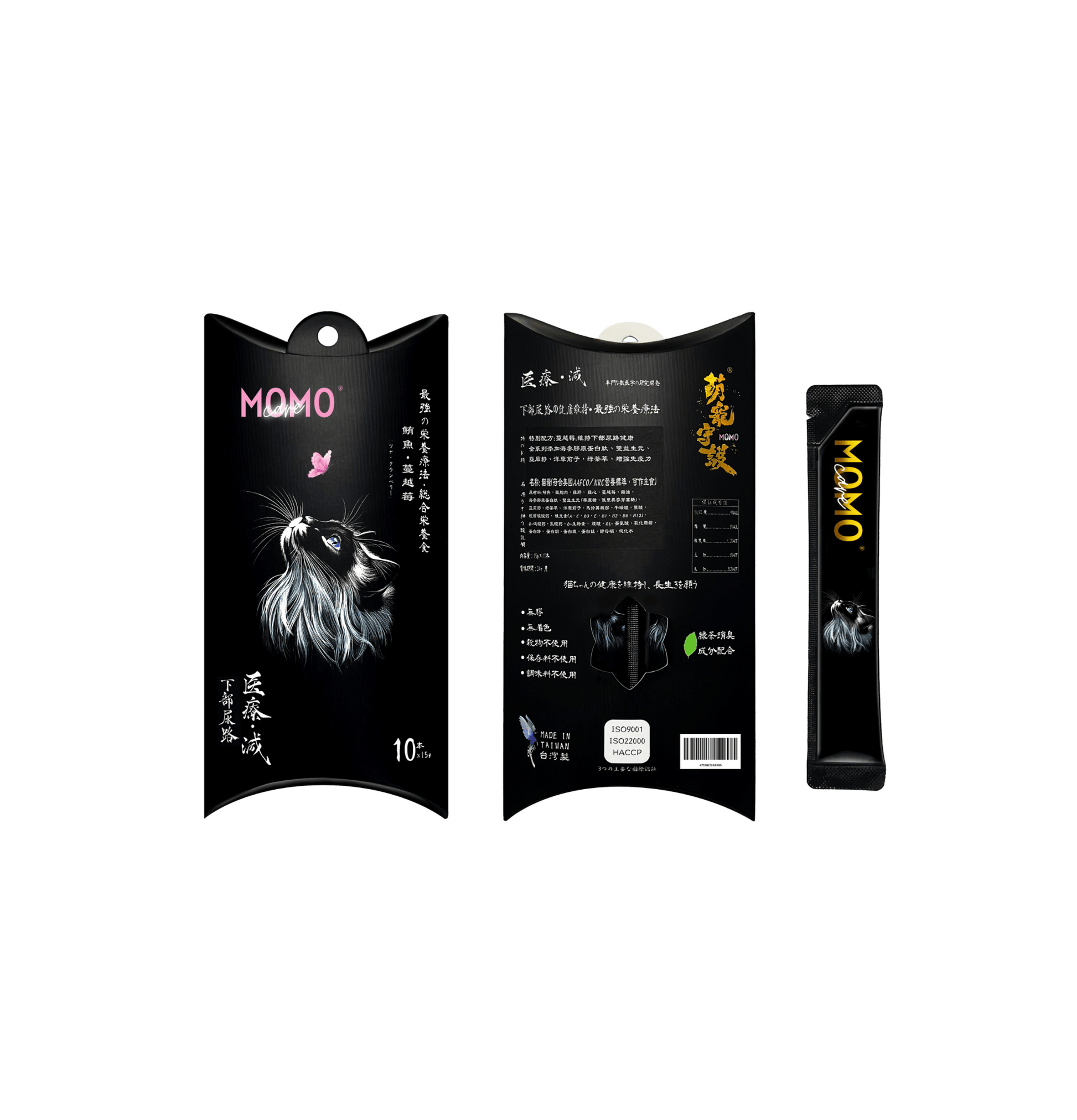 MOMOcare 萌寵守護 | 守護功能性主食軟肉泥條貓小食 - 鮪⿂ + 蔓越莓 - 尿道 - SugarPet 寵甜
