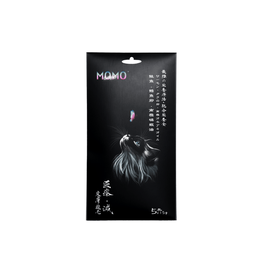MOMOcare 萌寵守護 | 守護功能性主食軟肉泥條貓小食 - 鮭⿂ + 鱈⿂卵 + 南極磷蝦油 - ⽪膚 - SugarPet 寵甜