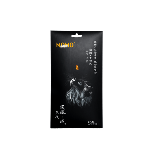 MOMOcare 萌寵守護 | 守護功能性主食軟肉泥條貓小食 - 鵪鶉 + ⽜初乳 - 免疫 - SugarPet 寵甜