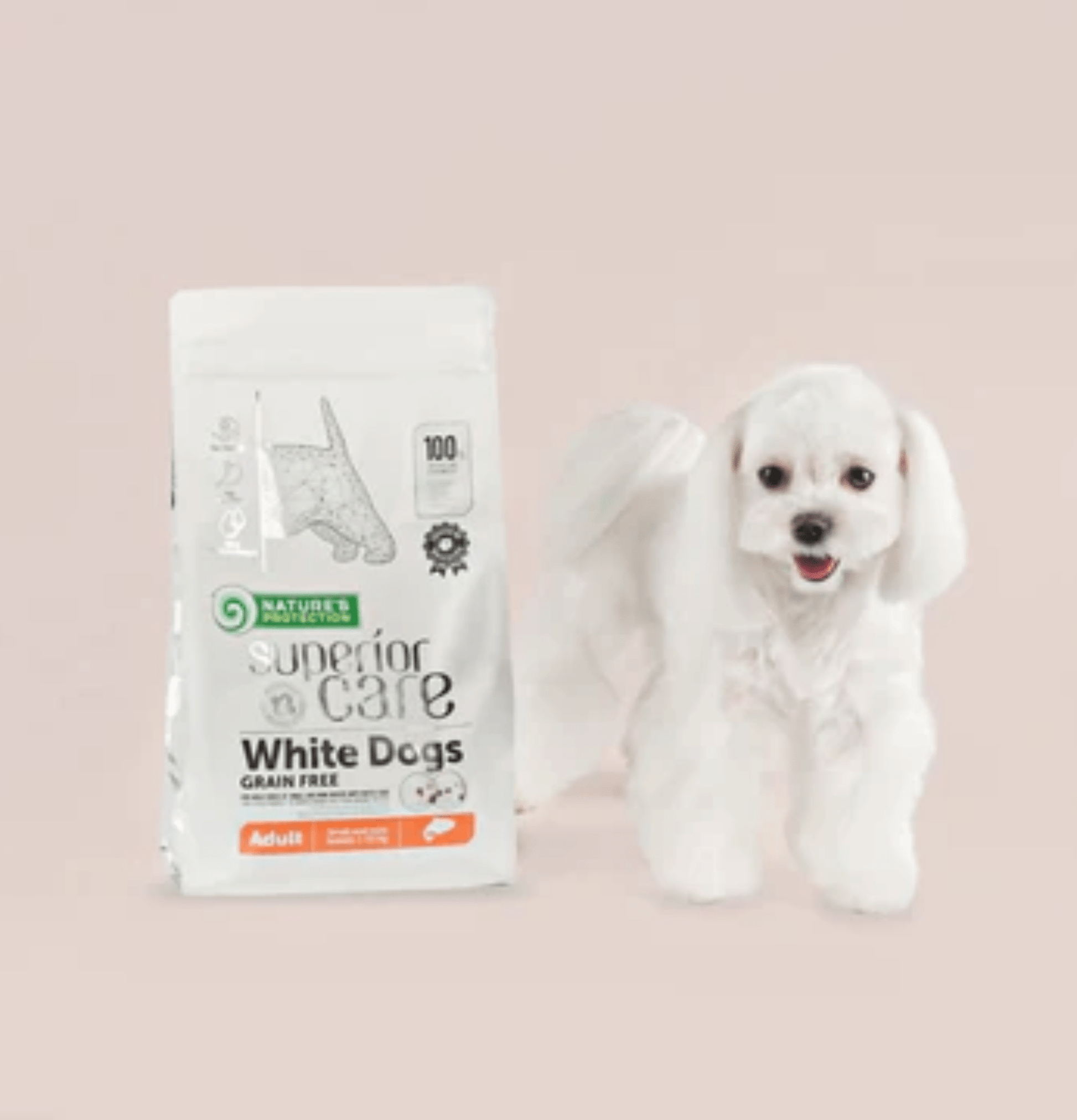 Nature's Protection | 無穀物小型成犬去淚痕美毛狗乾糧 （低敏三文魚）1.5kg - SugarPet 寵甜