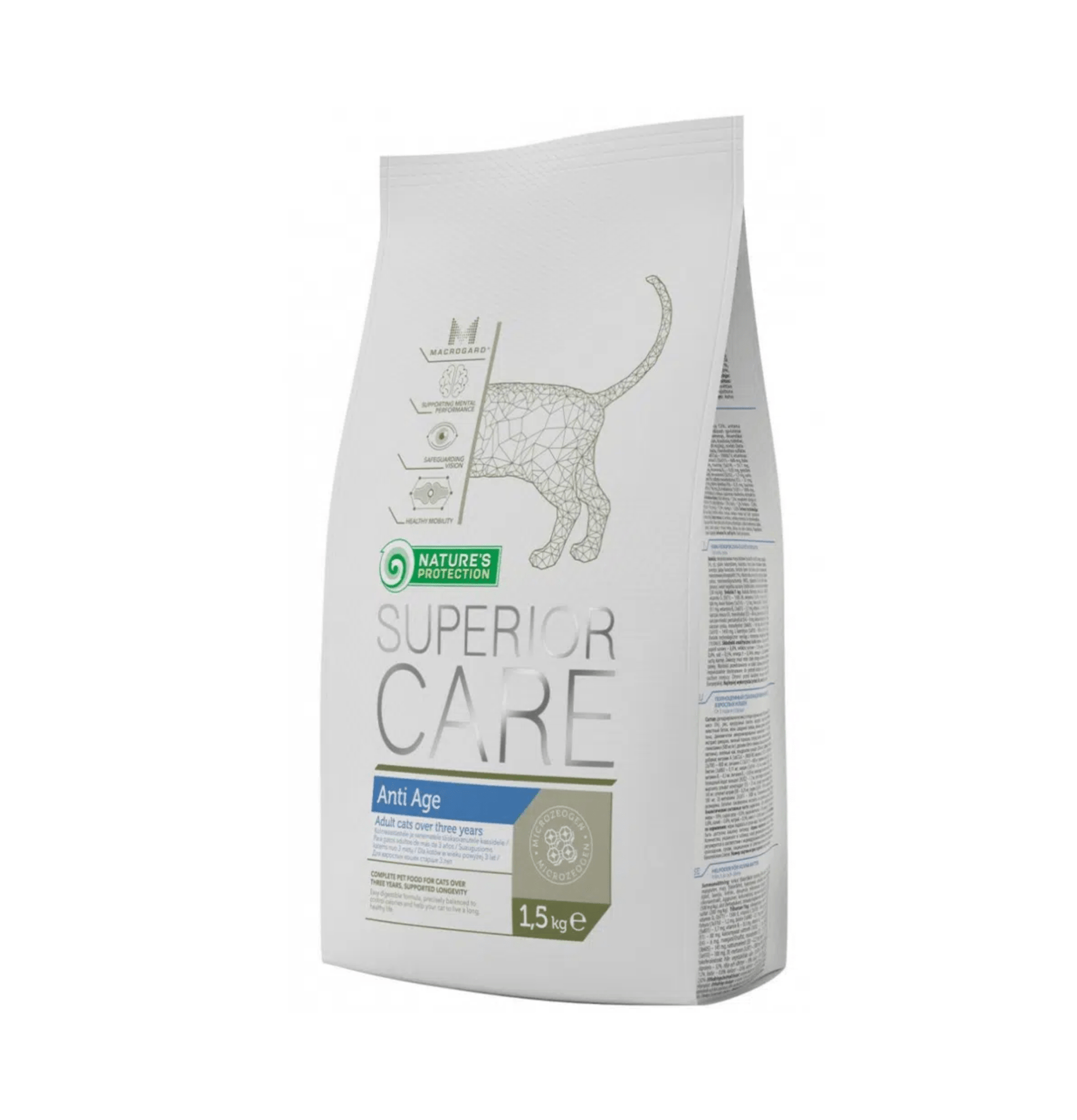 Nature's Protection | Superior Care 黑酵母（雞+火雞+鴨）成貓乾糧 1.5kg - SugarPet 寵甜