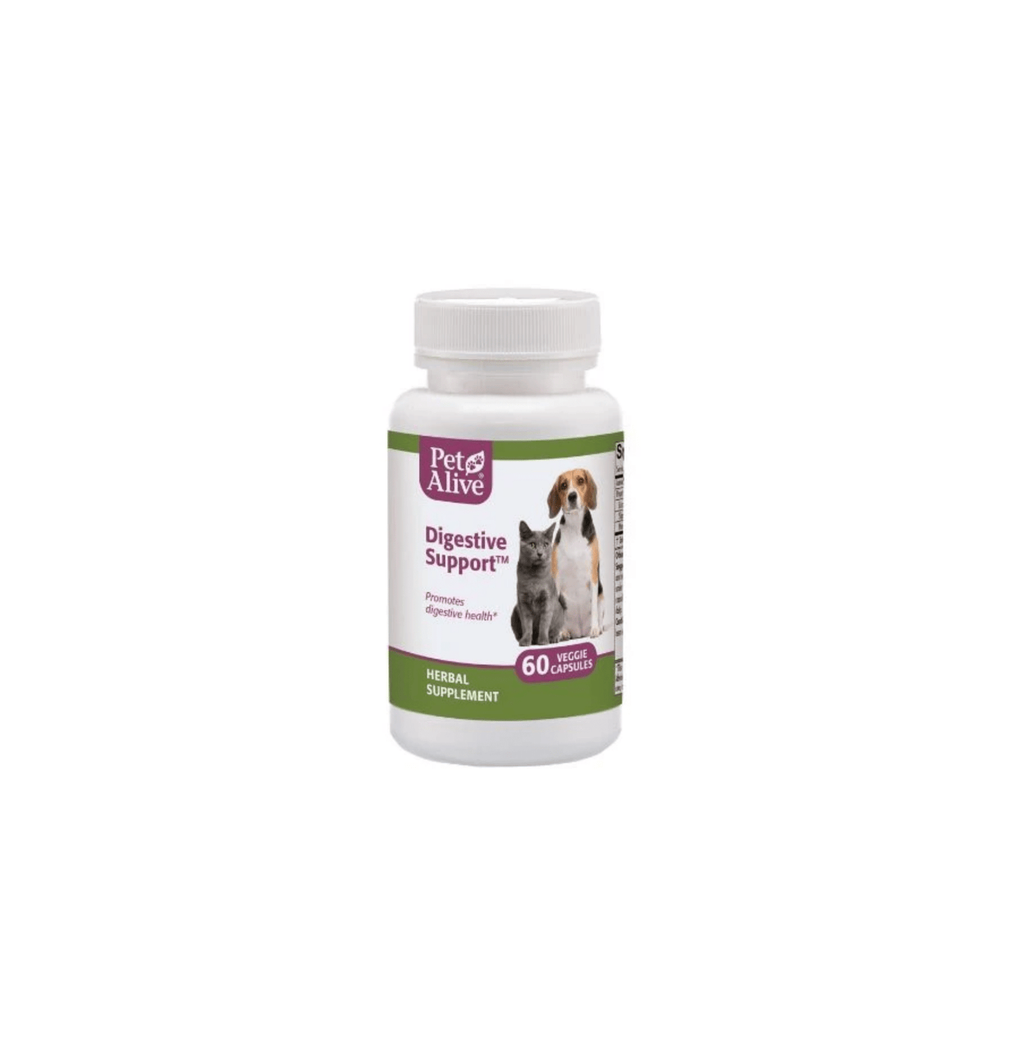 PetAlive | Digestive Support 維持消化系統正常 60粒（貓狗食用） - SugarPet