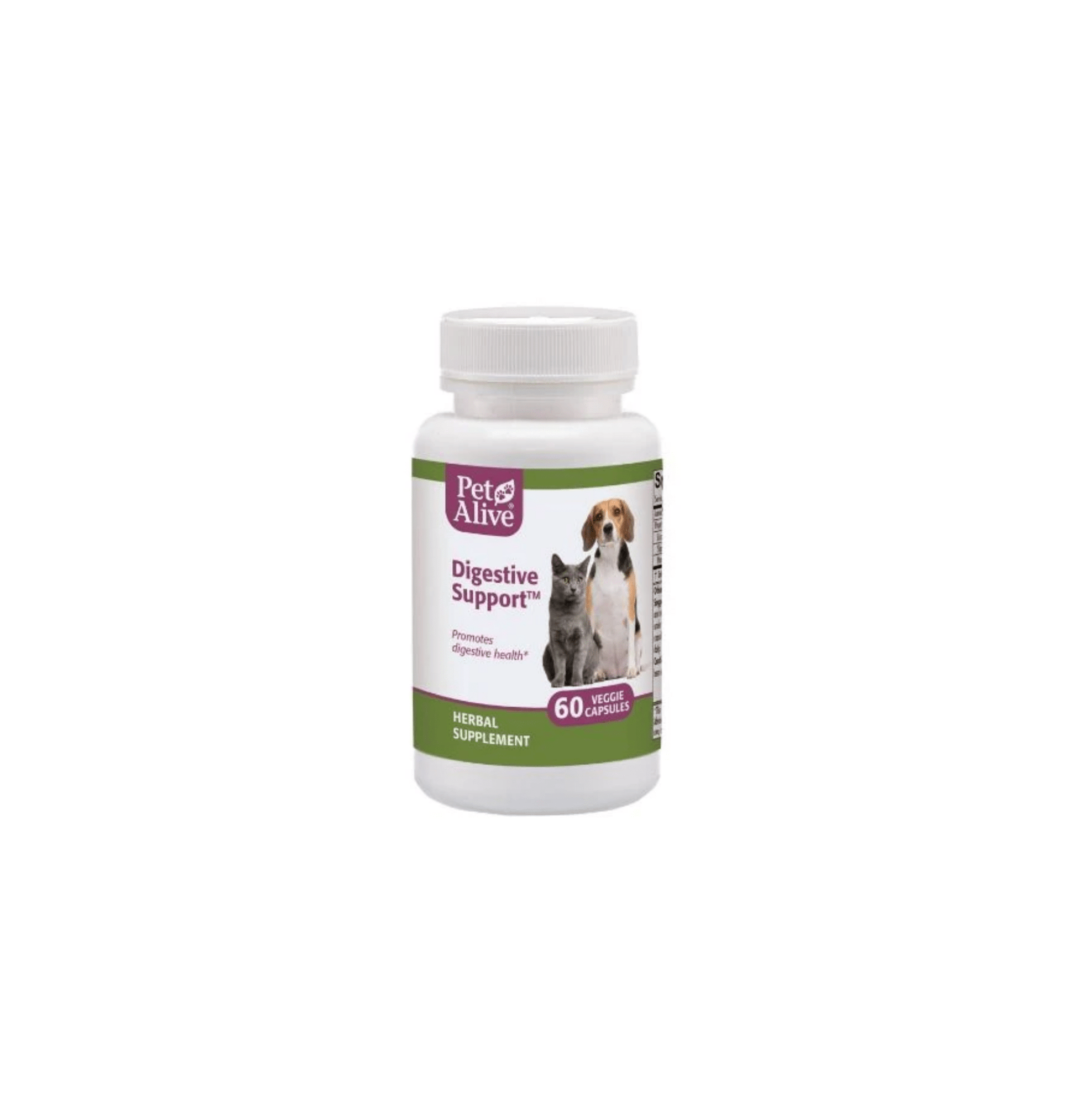 PetAlive | Digestive Support 維持消化系統正常 60粒（貓狗食用） - SugarPet