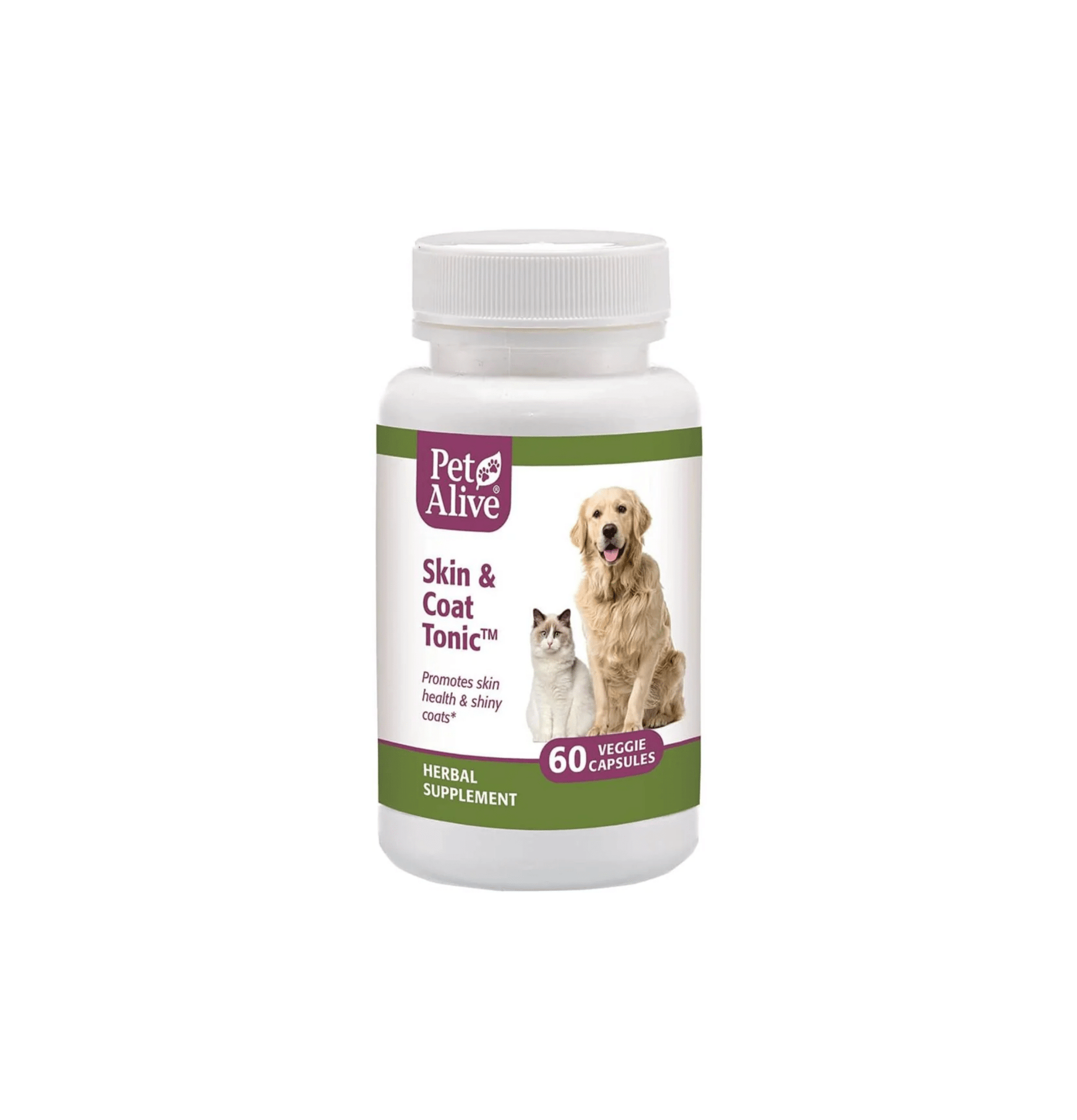 PetAlive | Skin & Coat Tonic 寵物毛髮及皮膚保養60粒（貓狗食用） - SugarPet