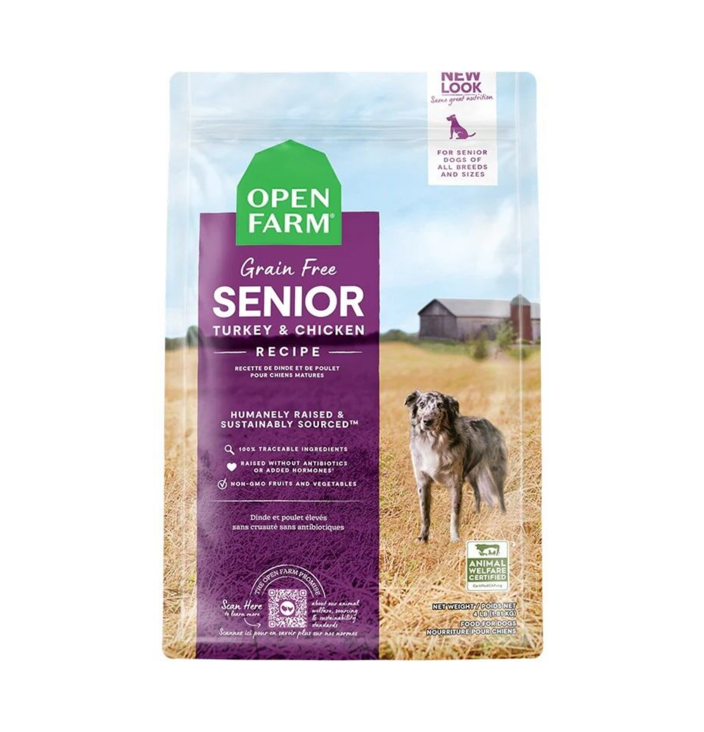 Open Farm | 無穀物火雞走地雞肉老犬糧