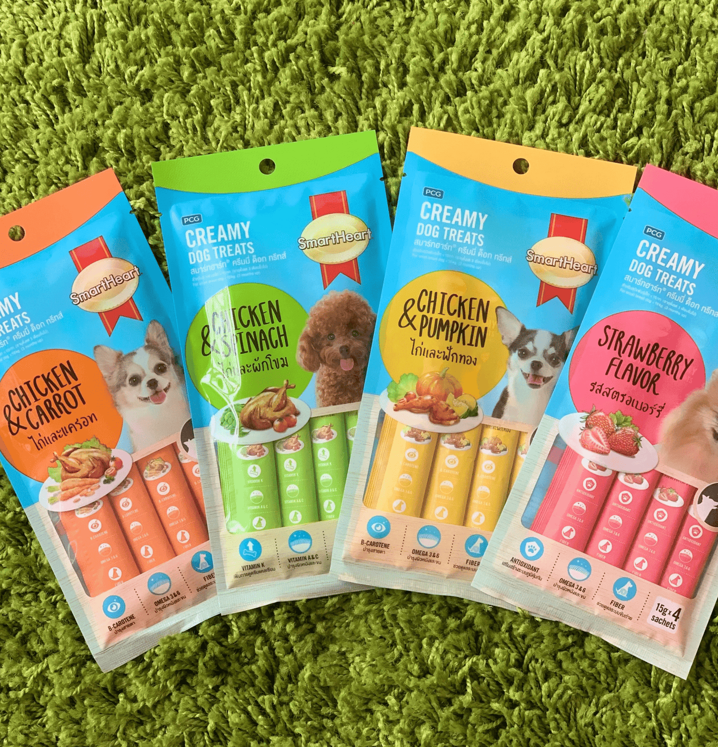 Smart Heart | 健怡幼滑狗狗肉泥小食 15 g 加購品 - 士多啤梨味 - SugarPet 寵甜