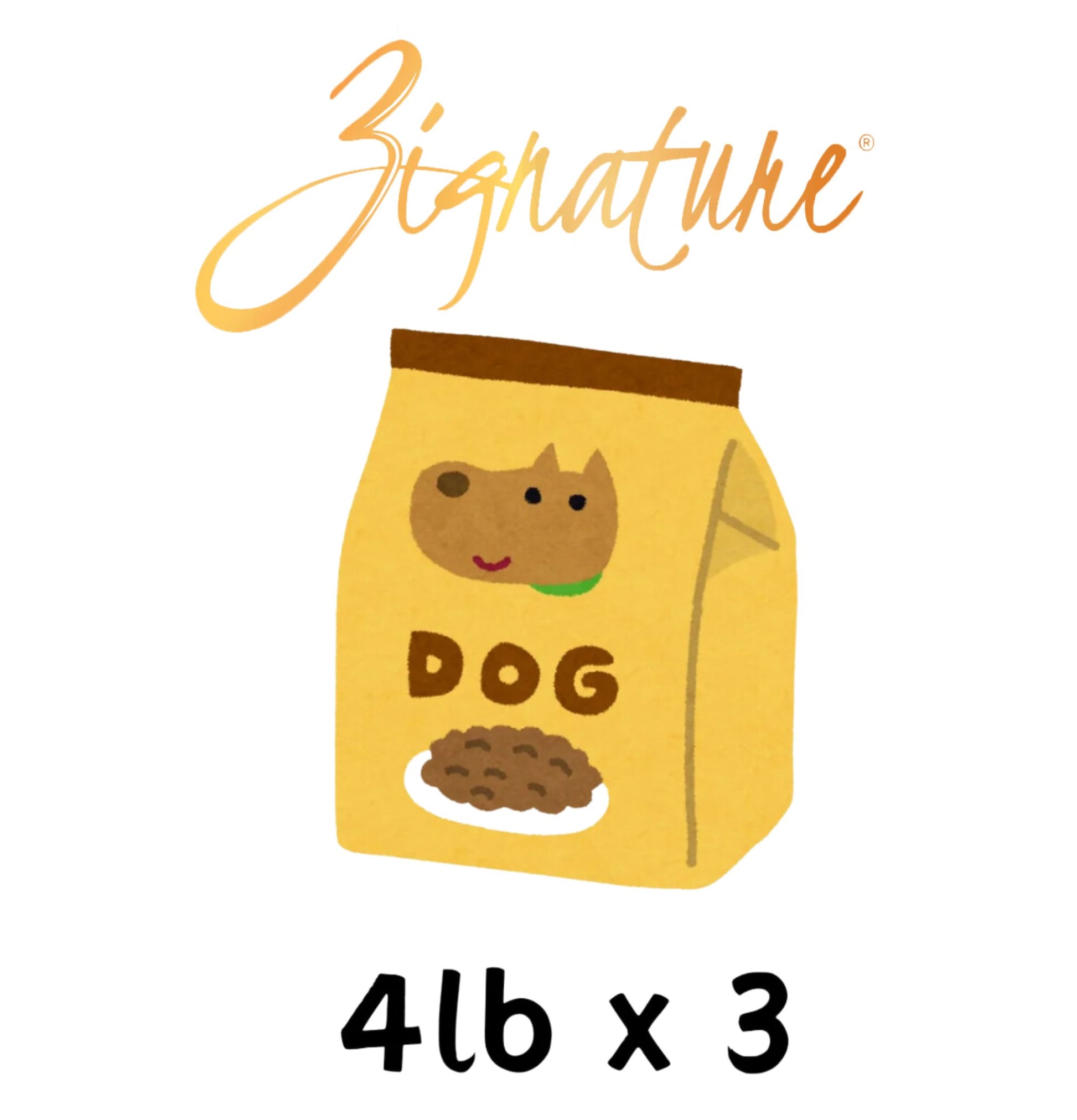 Zignature | 3包 4lb 狗乾糧套裝 - SugarPet