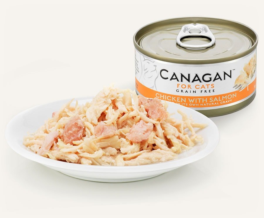 Canagan | 無穀物雞肉+三文魚貓罐頭 75g