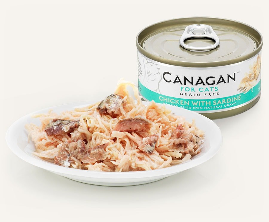 Canagan | 無穀物雞肉+沙甸魚貓罐頭 75g