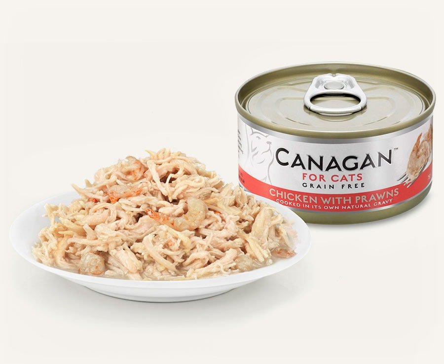 Canagan | 無穀物雞肉+蝦肉貓罐頭75g