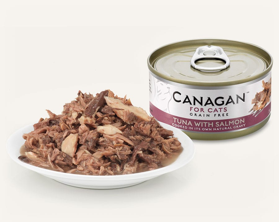 Canagan | 無縠物吞拿魚+三文魚貓罐頭 75g