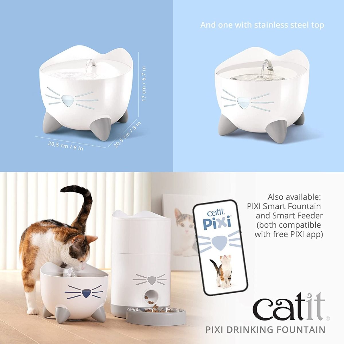 Catit | PIXI 噴泉式飲水機 2.5L（貓適用）